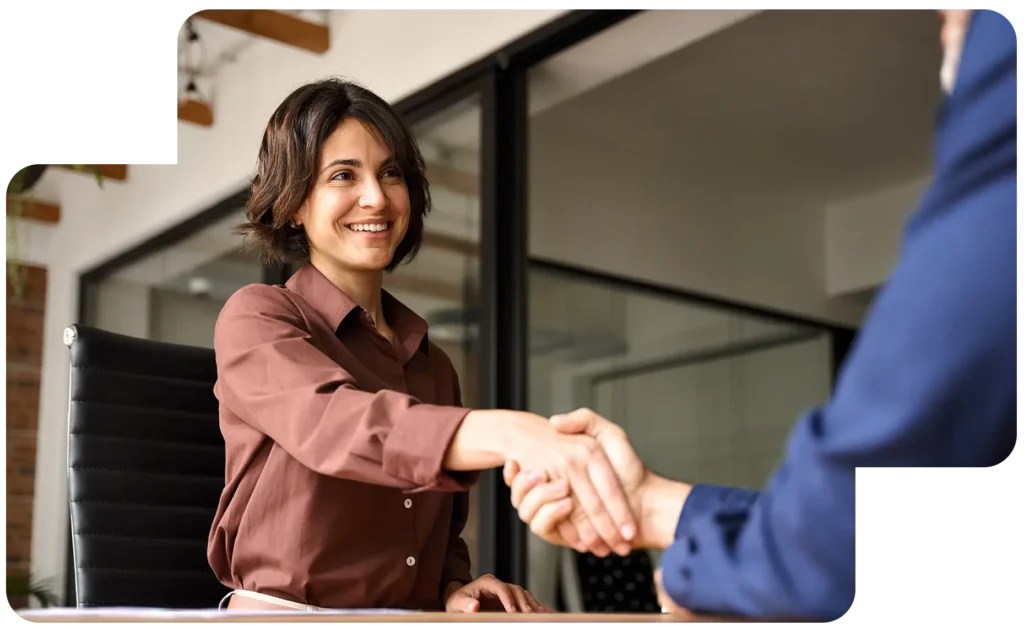 small business owners shaking hands